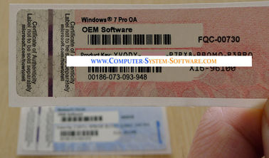 コンピュータ ラベルの Windows 7 本物 OEM プロダクト キーのプロ OA OEM のステッカー COA