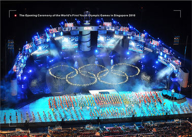 シンガポールの 2010 年の青年オリンピック大会のために LED スクリーンを広告する Glux