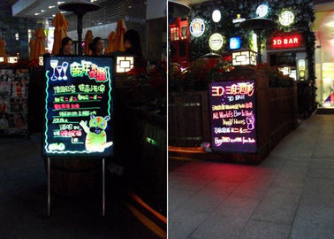 60×80cm を広告するための arcylic 表面を持つ店メニュー LED 点滅の執筆板
