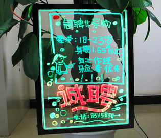 フル カラーの点滅の透明な LED 執筆板は広告印を照らしました