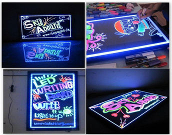 フル カラー消去可能な蛍光 LED の執筆板 30×40cm 点滅の生気
