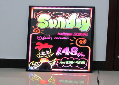 多彩な RGB LED の執筆板省エネの長方形アルミニウム フレーム