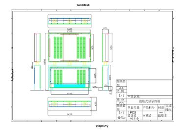 ハイライト LED スクリーンのために立つカスタマイズされた屋外のデジタル表記の場合の床